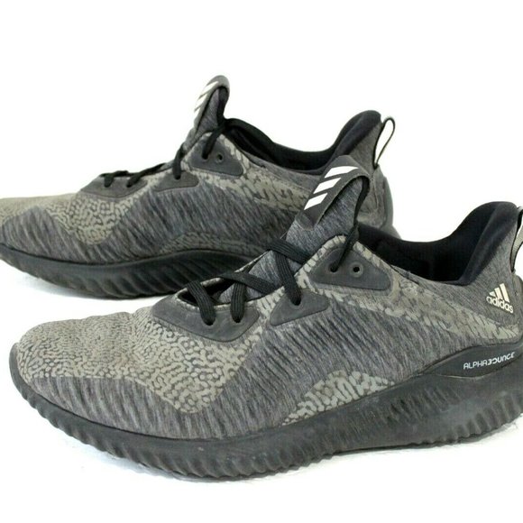 Adidas Alpha bounce 3 Men's Size US 8 Grey/Black Running Shoe DA9561 - Picture 6 of 8